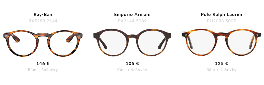 okrúhle dioptrické okuliare Ray Ban, Polo Ralph Lauren, Emporio Armani, eyerim blog